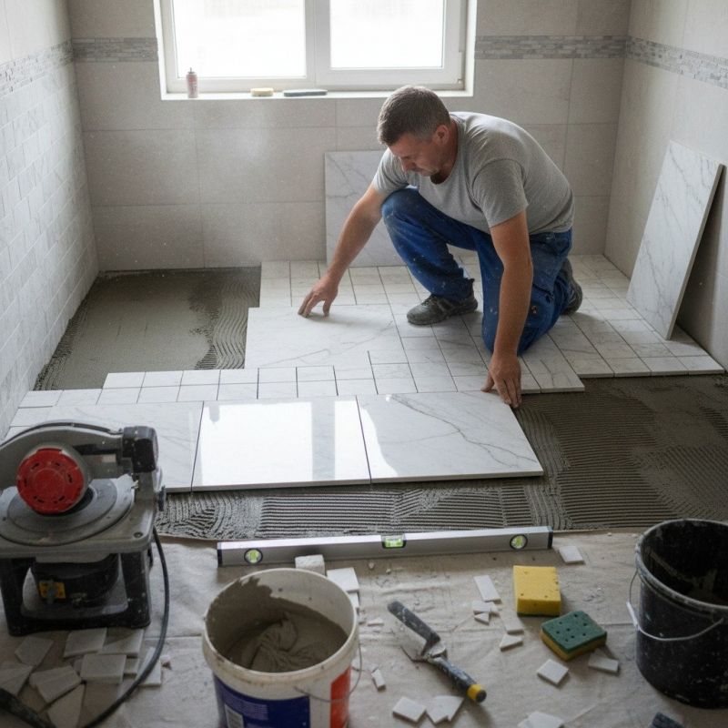 Marble Slab Installation